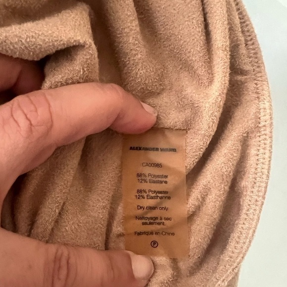 Alexander Wang Faux Suede Lace Up Bodysuit - Picture 6 of 12